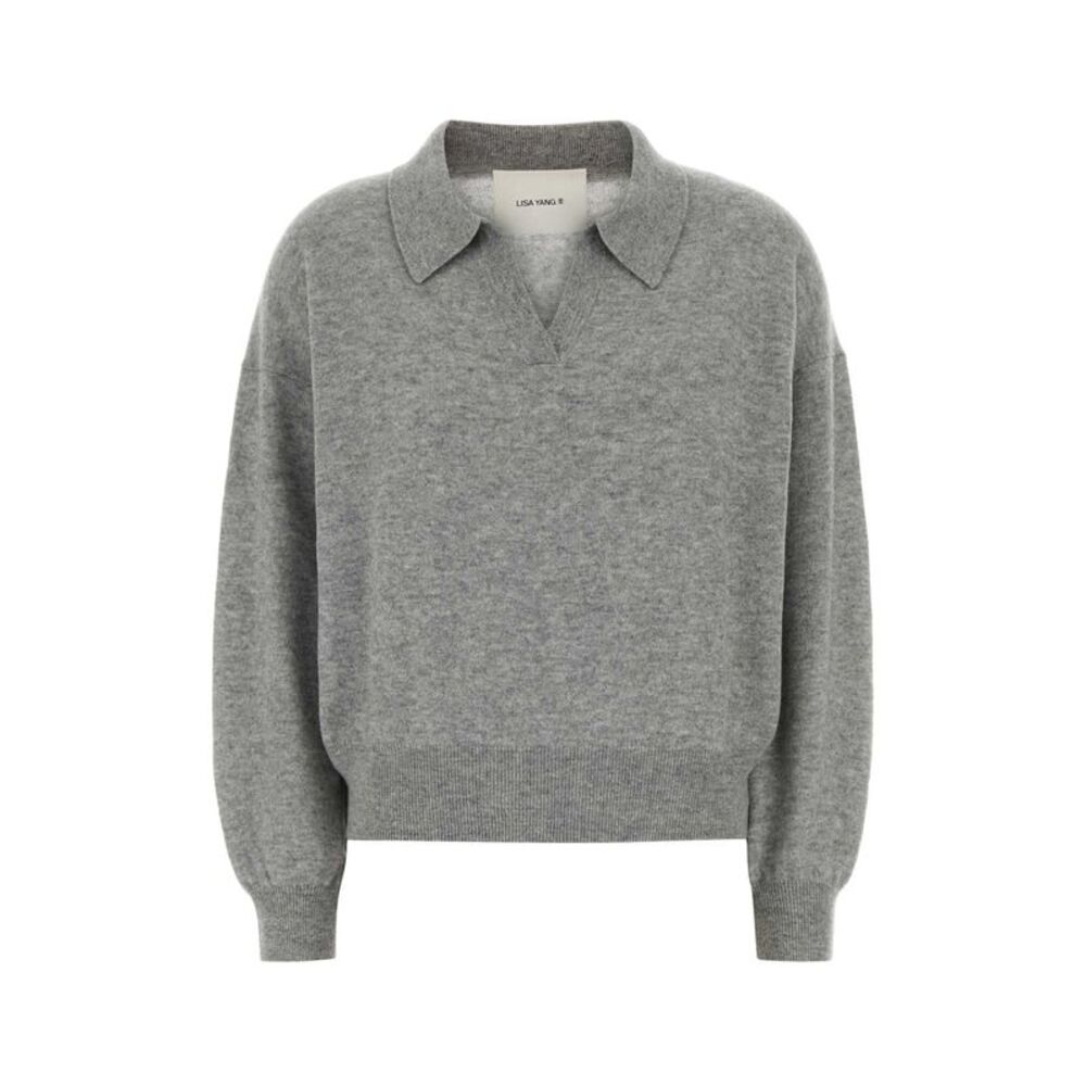 Lisa Yang Women Grey Cashmere Katriel Sweater